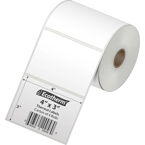Rollo de Etiquetas Zebra TD 4x3
