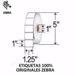 Rollo de Etiquetas Zebra TD 1.25 X 1