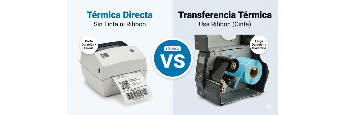 ¿Qué impresora de etiquetas elegir para mi negocio en Panamá? (Térmica Directa vs. Transferencia Térmica)
